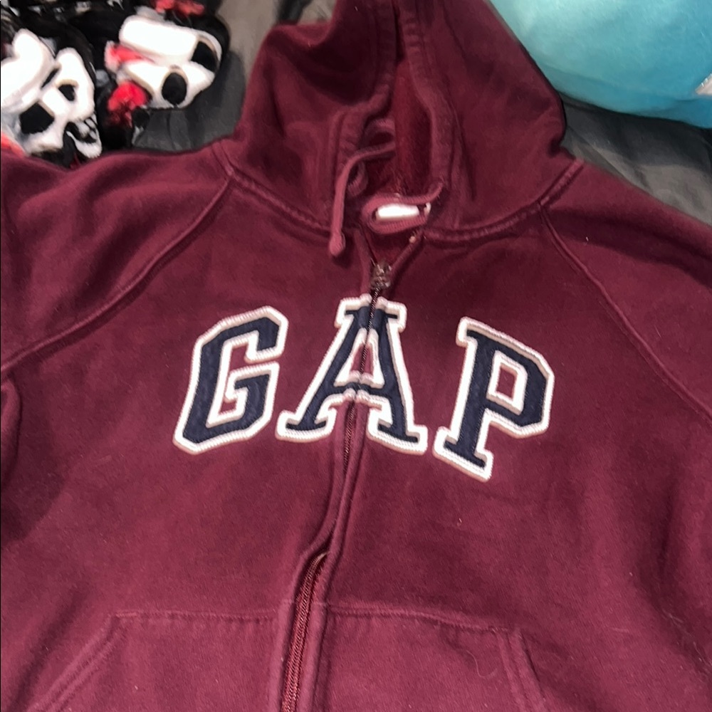 GAP Red Zip-Up Jacket with Hood